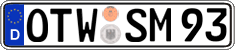 German license plate, Regular plates