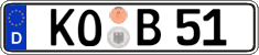 German license plate, Regular plates