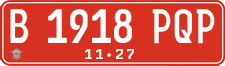 License plate of Indonesia, Government and public administrations