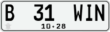 License plate of Indonesia, Regular plates
