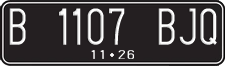 License plate of Indonesia, Regular plates