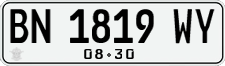 License plate of Indonesia, Regular plates