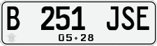 License plate of Indonesia, Regular plates