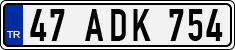 License plate of Turkey, Regular plates