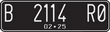 License plate of Indonesia, Regular plates