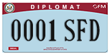 Federal license plates, Diplomatic (United Nations)