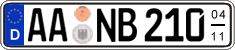 German license plate, Seasonal plates