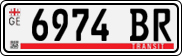 License plate of Georgia, Export transit plates