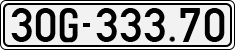 License plate of Vietnam, Cars