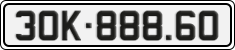 License plate of Vietnam, Cars