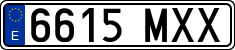 License plates of Spain, Ordinary (2000)