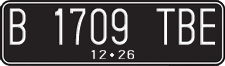 License plate of Indonesia, Regular plates