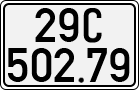 License plate of Vietnam, Cars