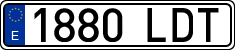 License plates of Spain, Ordinary (2000)