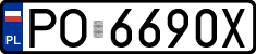 License plates of Poland, Regular car plates
