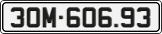 License plate of Vietnam, Cars