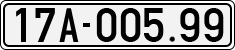 License plate of Vietnam, Cars