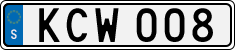 License plate of Sweden, Regular plates