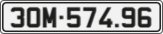 License plate of Vietnam, Cars