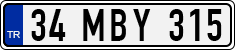 License plate of Turkey, Regular plates