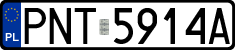 License plates of Poland, Regular car plates