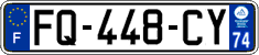 French license plate, SIV (ordinary)