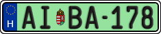 license plates of Hungary, Regular plates (2022)