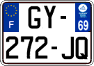 French license plate, SIV (ordinary)