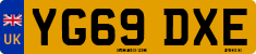 License plate of the United Kingdom, 2001 year system
