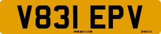 License plate of the United Kingdom, 1983 year system