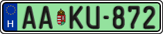 license plates of Hungary, Regular plates (2022)