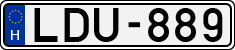 license plates of Hungary, Cars (1990)