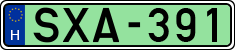 license plates of Hungary, Electric vehicles (1990)