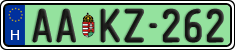 license plates of Hungary, Regular plates (2022)
