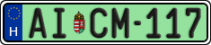 license plates of Hungary, Regular plates (2022)