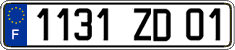 French license plate, FNI