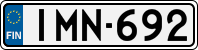 License plate of Finland, Cars