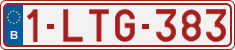 License plate of Belgium, Regular plates (2010)