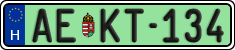 license plates of Hungary, Regular plates (2022)
