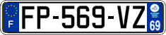French license plate, SIV (ordinary)