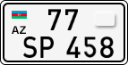 License plate of Azerbaijan, Cars