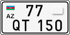 License plate of Azerbaijan, Cars