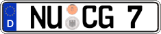 German license plate, Regular plates