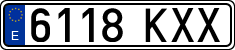 License plates of Spain, Ordinary (2000)