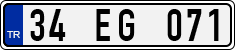 License plate of Turkey, Regular plates