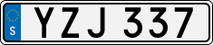 License plate of Sweden, Regular plates