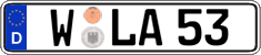 German license plate, Regular plates