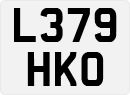 License plate of the United Kingdom, 1983 year system