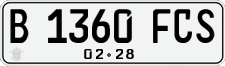 License plate of Indonesia, Regular plates