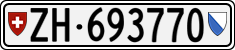 License plate of Switzerland, Cars
